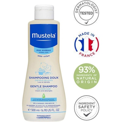 Mustela Bébé Gentle Shampoo jemný šampon pro děti od narození 200 ml