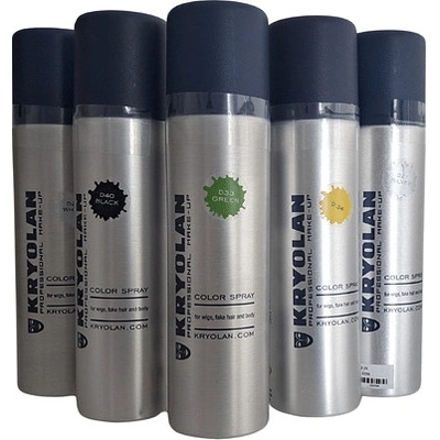 Kryolan Barva na vlasy ve spreji Color Spray barva žlutá 150 ml