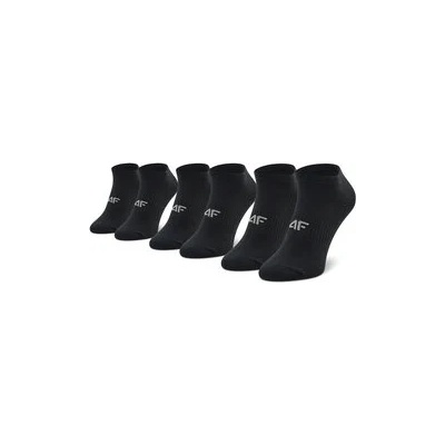 4F Комплект 3 чифта къси чорапи мъжки h4l22-som301 Черен (h4l22-som301)