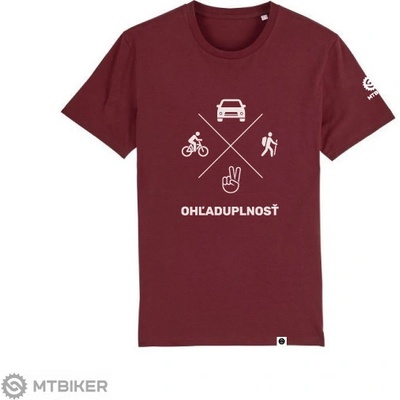Mtbiker ohladuplnosť dámske tričko bordová