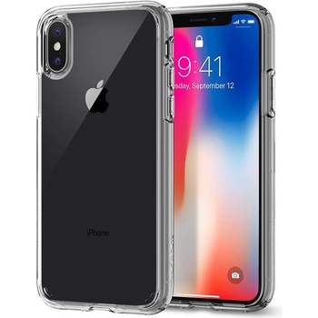 Image 1 of Spigen Ultra Hybrid Case - хибриден кейс с висока степен на защита за iPhone XS, iPhone X (прозрачен)