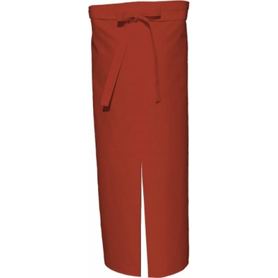Link Kitchen Wear Barová a bistro zástěra s rozparkem z keprové tkaniny Terracotta 100 x 100 cm X962