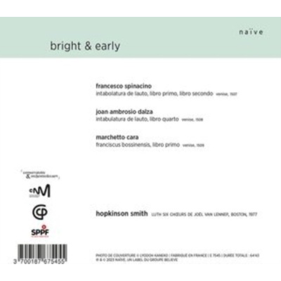 Hopkinson Smith - Bright and Early CD