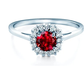 Image 1 of SAVICKI Годежен пръстен savicki: бяло злато, рубин