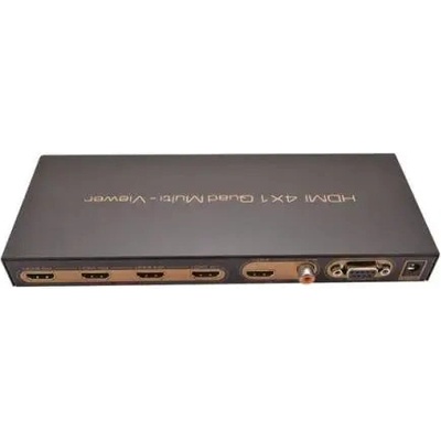 ASK Автоматичен превключвател ASK 4/1 Quad Multi-Viewer, 4 входа 1 изход (HDSW0019M1)
