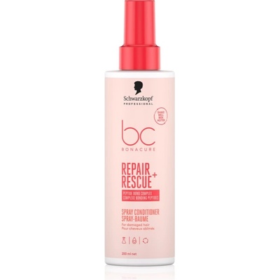 Schwarzkopf BC Bonacure Repair Rescue+ балсам без отмиване за увредена коса в спрей 200ml