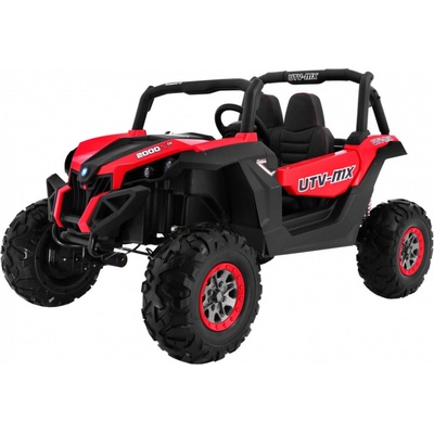 Joko elektrické autíčko Buggy 4x4 SuperStar nosnosť 40kg penové kolesá Dvojmiestne kožené sedadlo červená