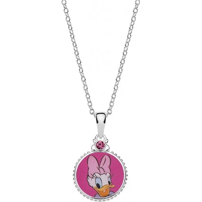 Disney Pôvabný strieborný náhrdelník daisy duck CS00026SRPL-P