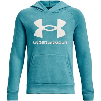 Under Armour UA RIVAL FLEECE HOODIE-BLU 1357585-433 Veľkosť YSM