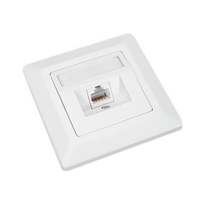 Solarix SX9-1-5E-UTP-WH Zásuvka CAT5E UTP 1 x RJ45 pod omietku biela