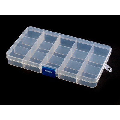 Plastový box / zásobník 10x17x2,2 cm Balení produktu: 1 ks, Varianta: transparent