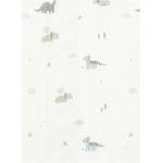 Bimbidreams Бебешки чаршаф с ластик Bimbidreams - Trex, 50 x 80 cm, White/Green (8499000702441) - baby