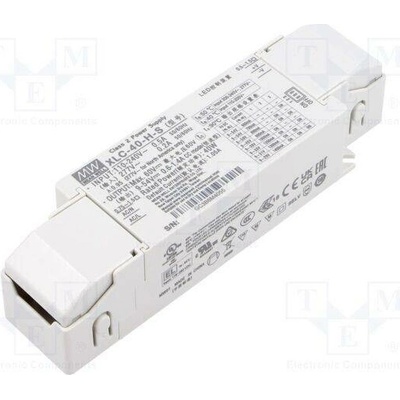MEAN WELL XLC-40-H-S Napájecí zdroj: spínaný; LED; 40W; 9÷54VDC; 600mA÷1,4A; 100÷305VAC