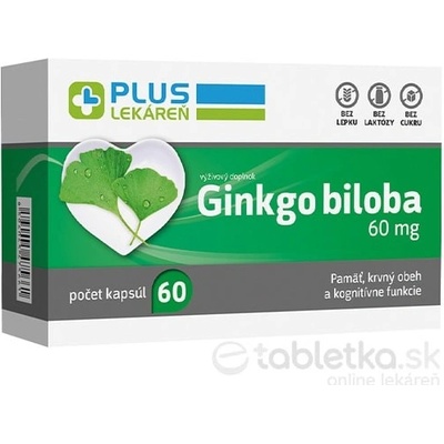 Plus Lekáreň Ginkgo biloba 60 mg 60 kapsúl