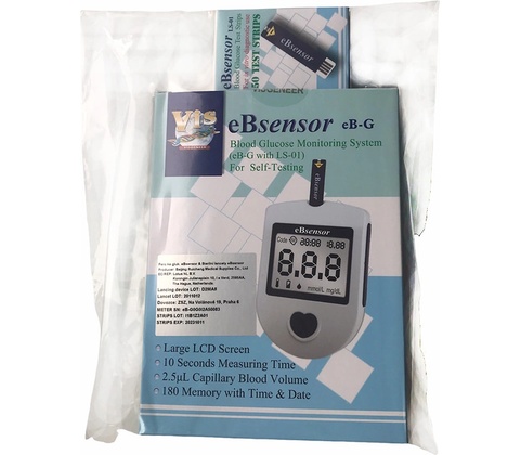 Visgeneer Set glukometer eBsensor + 50 prúžkov EBS