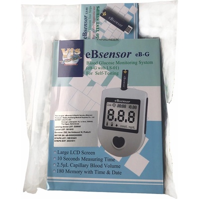 Visgeneer Set glukometer eBsensor + 50 prúžkov EBS