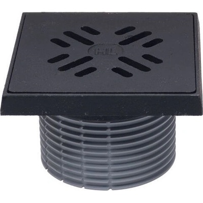 HL Nástavec d 110mm, litinový rám 150x150mm / litinová mřížka 137x137mm, ZU standard, (1,5t) - HL39.1G