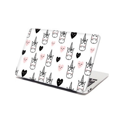 Sablio Samolepka na notebook Hlava jednorožce - 29x20 cm – Zbozi.Blesk.cz