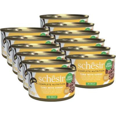 Schesir Счесир кот тон филе и сурими в желе 12 x 85 г