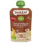 Smileat пауч бадемово мляко, ябълка, банан, ягода, ориз и какао 9M+, ОРГАНИЧЕН, 100 гр