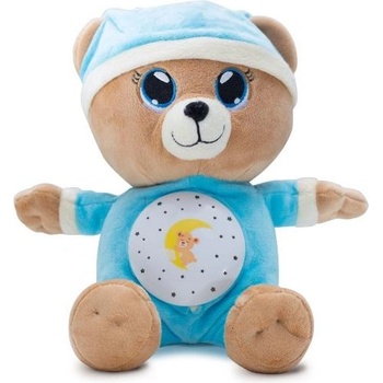 Teddies Мечо Успивач син плюш на батерии със светлина и звук