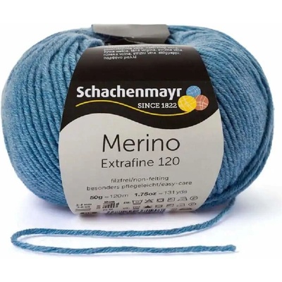 Schachenmayr Merino extrafine 120 Šedomodrý melír 156
