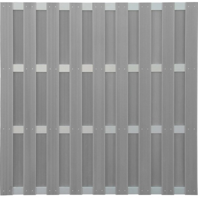 OBI Plotový prvek WPC/ALU světle šedý 180 x 180 cm