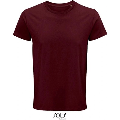 Sol's Crusader Men pánske tričko z bio bavlny červené burg.