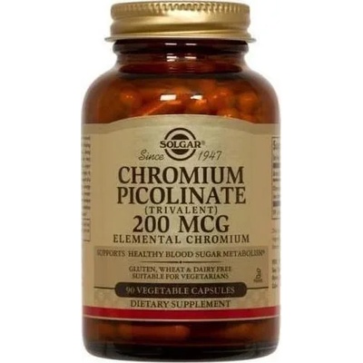 Solgar Хранителна добавка Хром пиколинат, Solgar Chromium Picolinate 200mg. 90Veg. Caps
