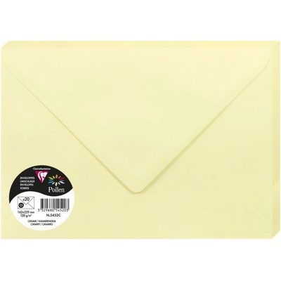 Clairefontaine Obálka CF - C5 světle žlutá 120g (20ks) 645433