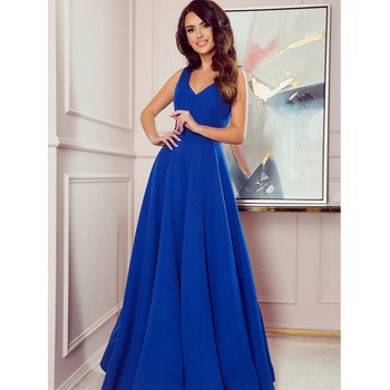 Numoco Дълга рокля с деколте - синя Numoco CINDY numoco | Sin | ЖЕНИ | S