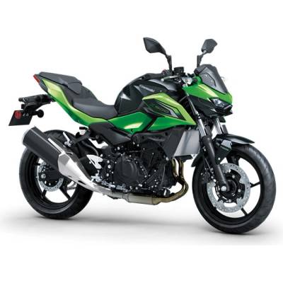 Kawasaki Z500 MY26 Candy Lime Green / Metallic Carbon Gray GN1