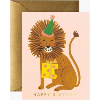 Rifle Paper Co. Narodeninové prianie Lion