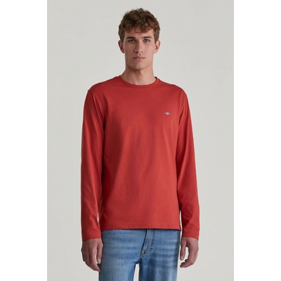 Gant Reg Shield LS t-shirt červené