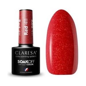 Claresa Claresa Soak Off UV/LED Red Gel Polish 411 5g