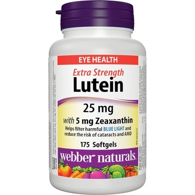 Webber Naturals Lutein 25 mg | with Zeaxanthin 5 mg Extra Strength [175 Гел капсули]