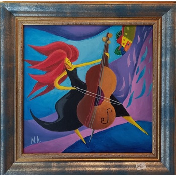 Картина " Музикантката"