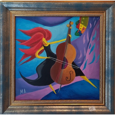 Картина " Музикантката"