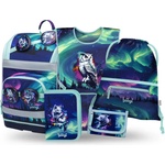Baagl SET 5 Zippy Plus Aurora: актовка, пенал, торба, престилник, портфейл GRS BAAGL | Lilav | Момчешки | UNI