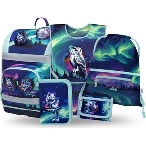 Baagl SET 5 Zippy Plus Aurora: актовка, пенал, торба, престилник, портфейл GRS BAAGL | Lilav | Момчешки | UNI