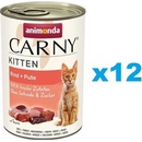 Animonda Carny Kitten hovädzie a morčacie 12 x 400 g