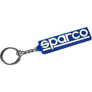 Sparco Logo Keychain - Clear (Blue)