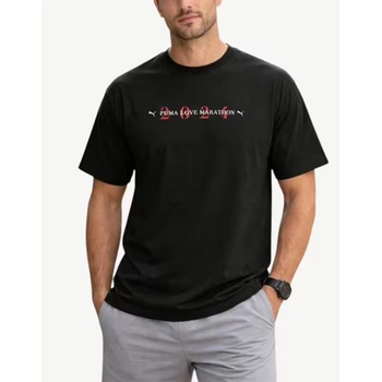 PUMA Love Marathon Graphic Tee Black