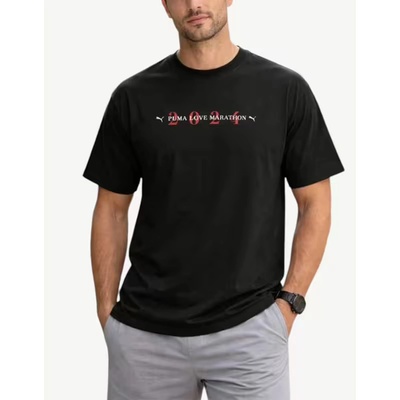 PUMA Love Marathon Graphic Tee Black