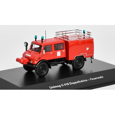 BoS Models Mercedes Unimog U416 Doppelkabine Feuerwehr 1:87