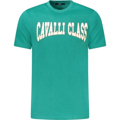 Cavalli class Тениска с къс ръкав за мъже cavalli class, Размер l, Цвят Зелен (txt61ajd060_ve04038)