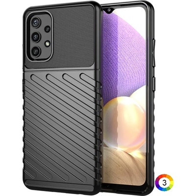 Samsung Galaxy A32 4G Удароустойчив Twill Texture Калъф и Протектор