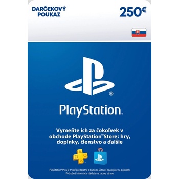 PlayStation Store Dárková karta 250 €