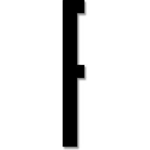 Design Letters Буква Design Letters буква F акрил 8 см черна (30201600F)
