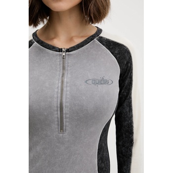 Guess Originals Рокля Guess Originals VINTAGE в сиво къса с кройка по тялото W5YK79 K1D80 (W5YK79.K1D80)